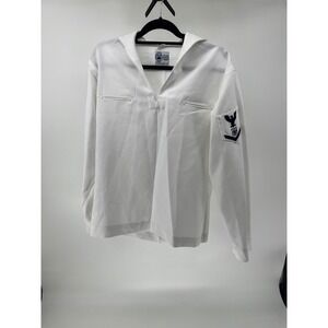 US Navy White Sailor Jumper Dress Uniform Top Defense Logistics Agency 44L